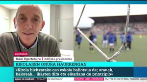 Iñaki Ugarteburu, EKAITeko presidentea: Kirola bizitzarako oso eskola baliotsua da