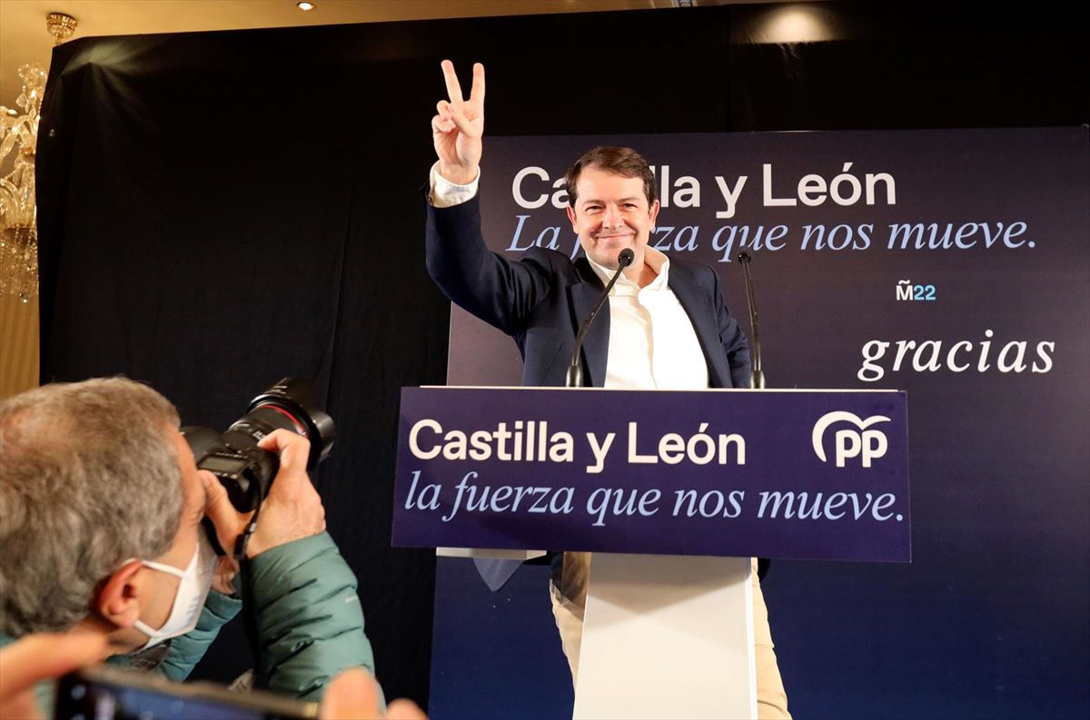El presidente y candidato del PP en Castilla y León, Alfonso Fernández Mañueco. Foto: Efe