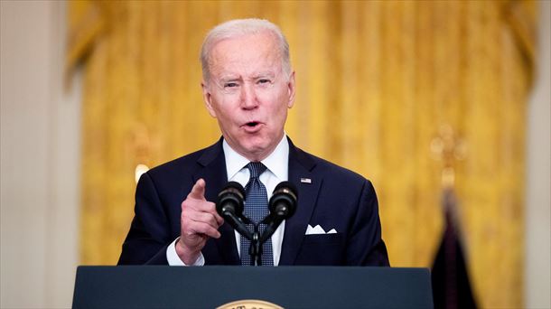 Joe Biden durante discurso desde la Casa Blanca