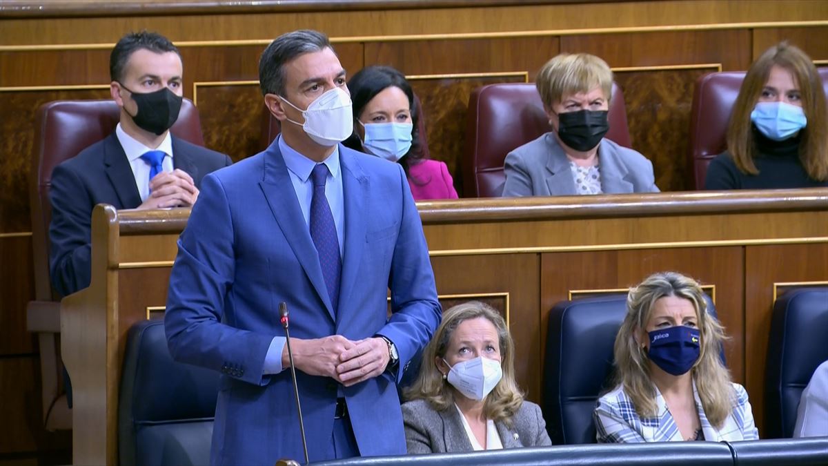 Pedro Sánchez. Imagen obtenida de un vídeo de Agencias.