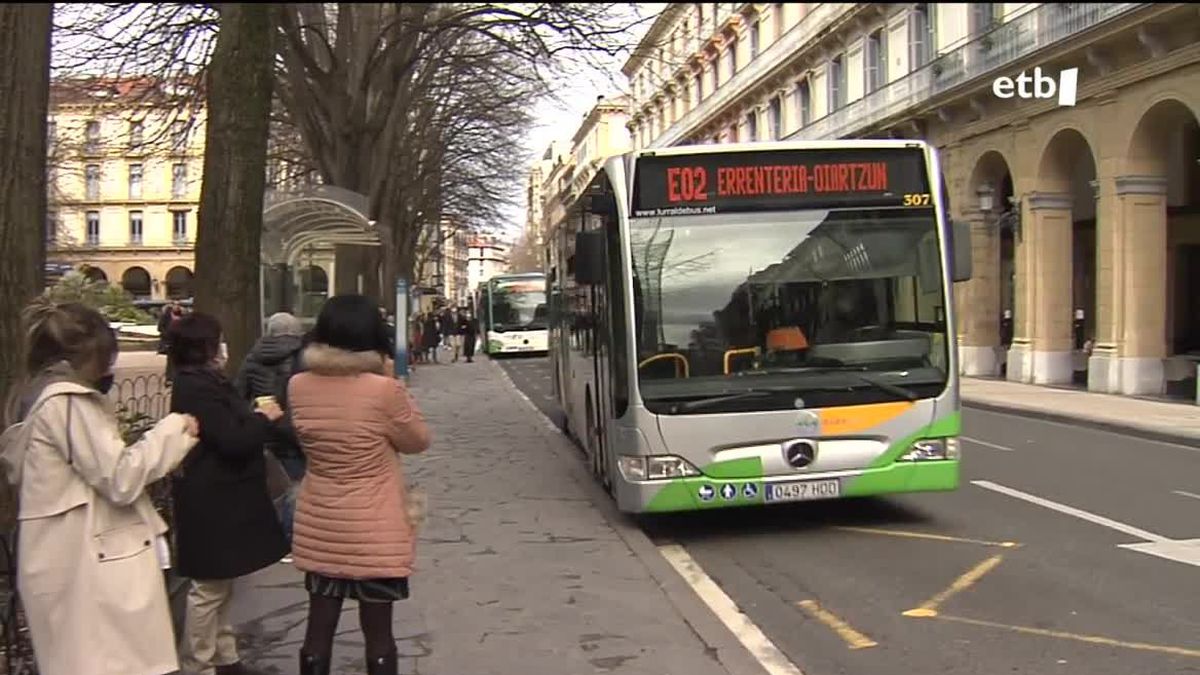 Autobusa. EITB Mediaren bideo batetik ateratako irudia.