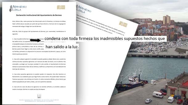 Declaración institucional del Ayuntamiento de Bermeo.