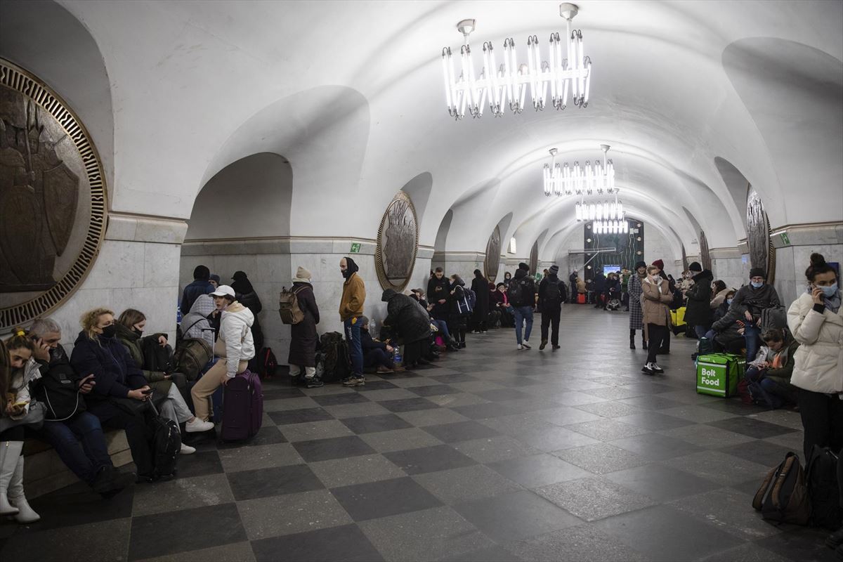 Metro de Kiev. Foto: EFE.