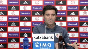 Marcelino: ''No he querido condicionar ningún partido, vamos a intentar jugar a lo que sabemos''