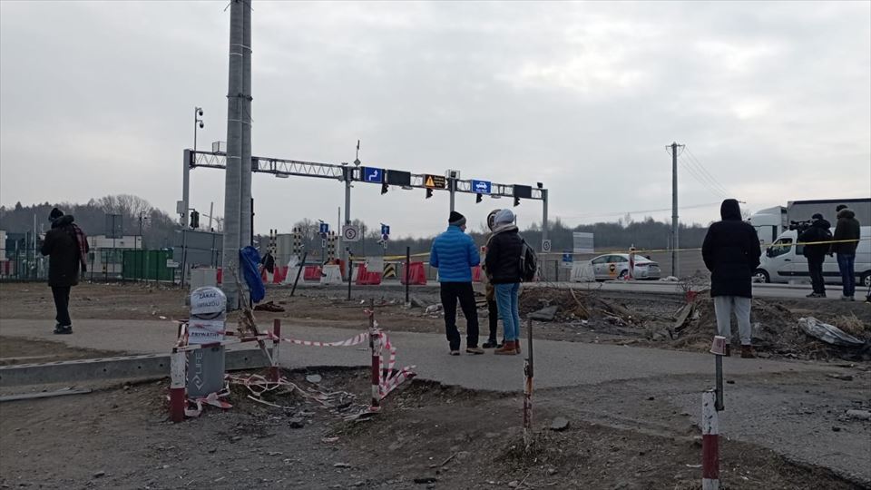 Refugiados en Medyka, Polonia