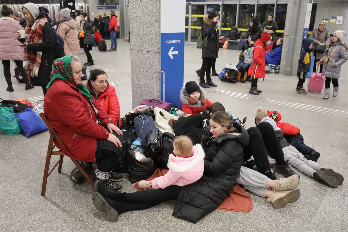 Refugiados en Polonia. EFE