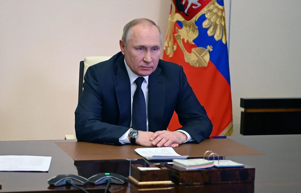 Vladimir Putin presidente errusiarra artxiboko irudi batean