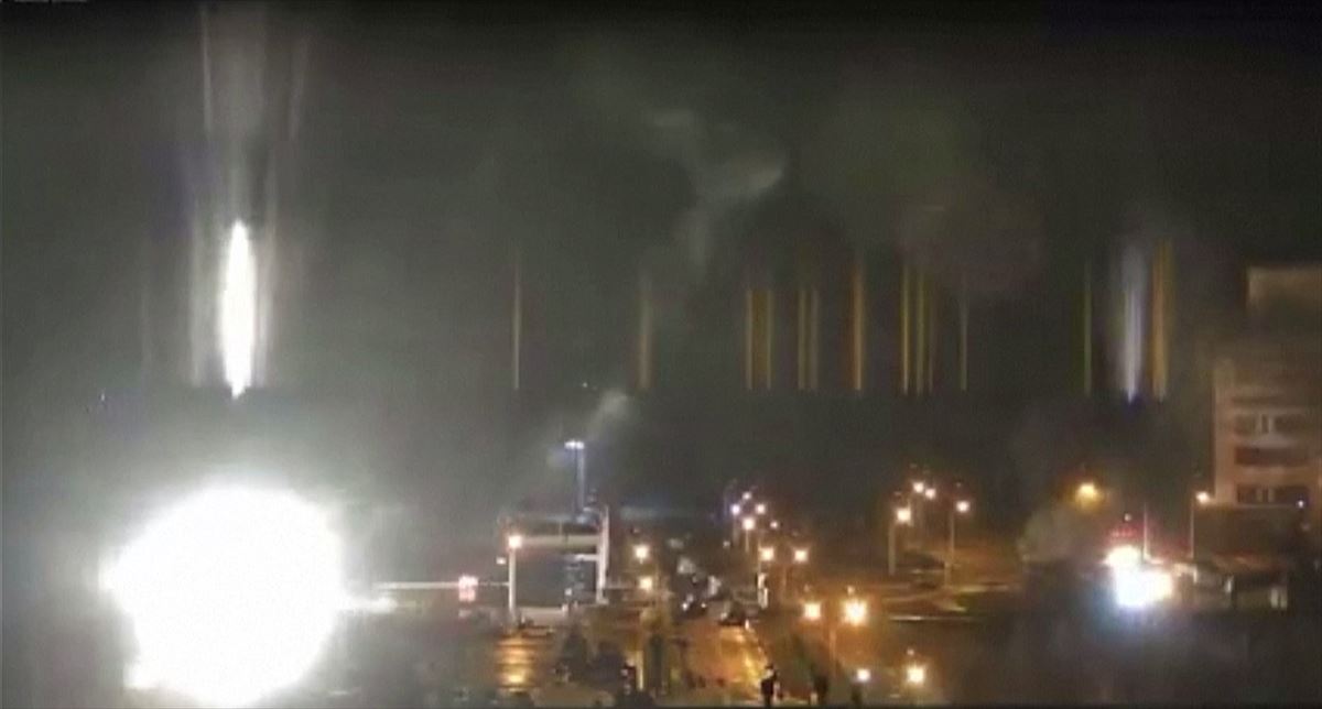 Incendio en la central nuclear de Zaporiyia
