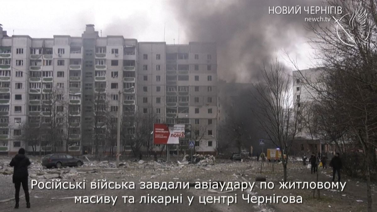 Al menos 47 personas han fallecido en Cherníhiv durante un ataque aéreo ruso