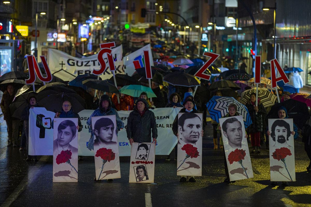 Manifestación el pasado 3 de marzo en Vitoria-Gasteiz. Foto de archivo: EFE