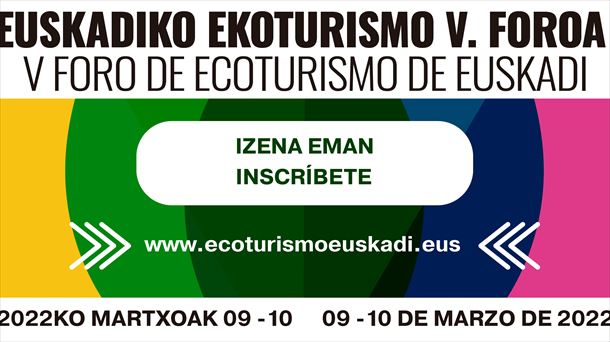 Cartel del V Foro de Ecoturismo de Euskadi