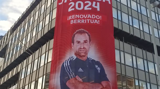 Anuncio de la renovación de Jagoba Arrasate en Osasuna hasta 2024