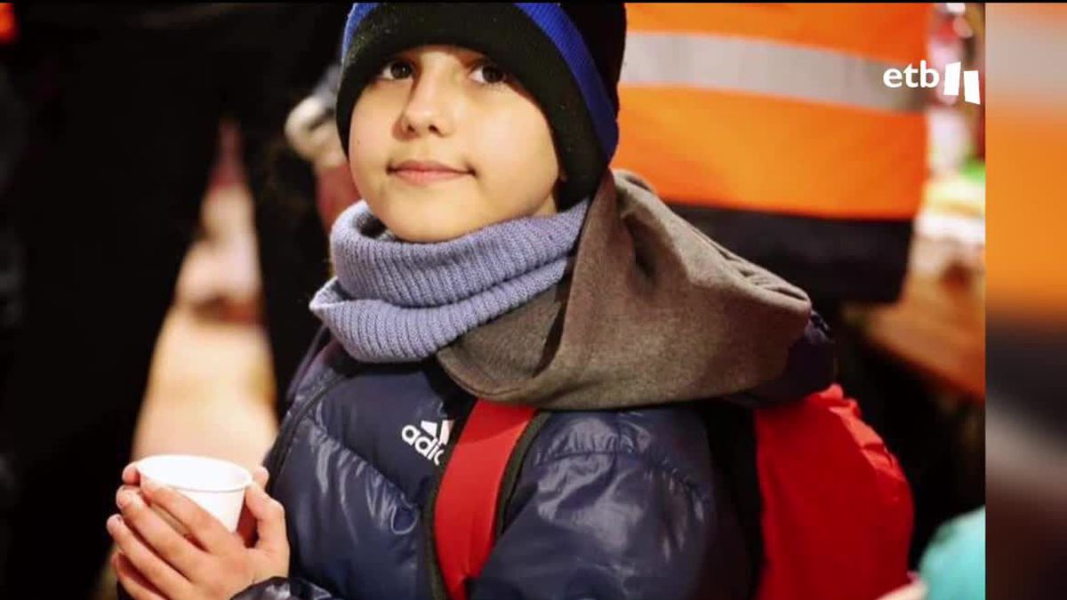 Un niño ucraniano de 11 años. Imagen: EITB Media