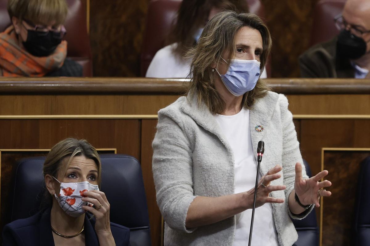 La vicepresidenta de Transición Ecológica, Teresa Ribera. Foto: EFE