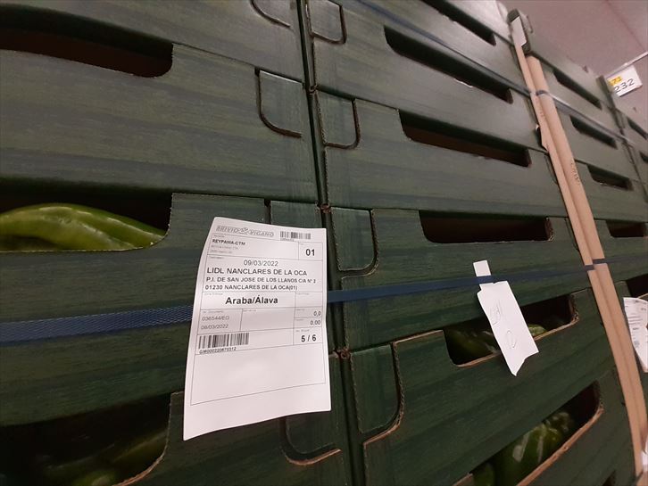 Centro logístico de Lidl en Nanclares de La Oca. Foto: EITB Media