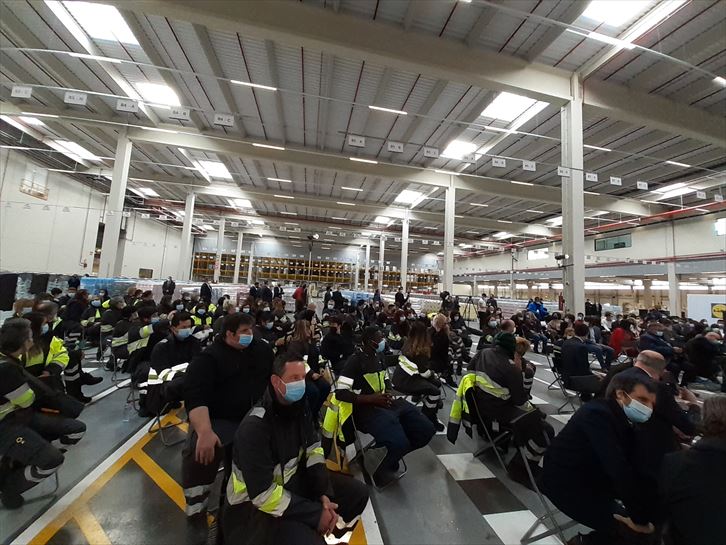 Centro logístico de Lidl en Nanclares de La Oca. Foto: EITB Media