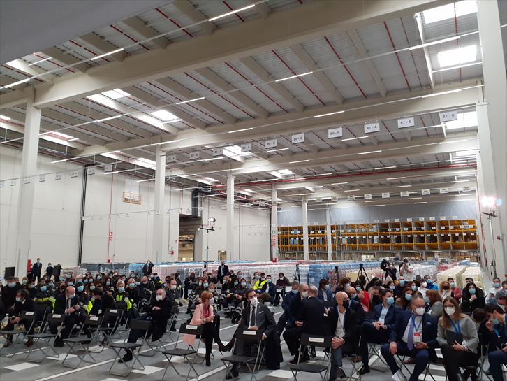 Centro logístico de Lidl en Nanclares de La Oca. Foto: EITB Media