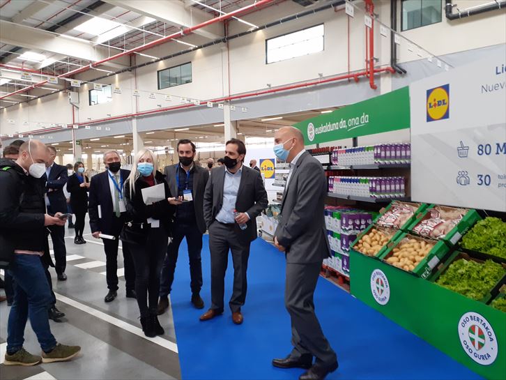 Centro logístico de Lidl en Nanclares de La Oca. Foto: EITB Media