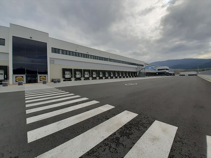 Centro logístico de Lidl en Nanclares de La Oca. Foto: EITB Media