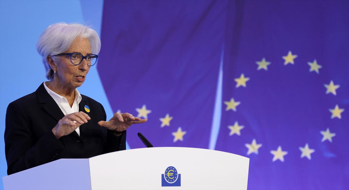 Christine Lagarde, presidenta del Banco Central Europeo, en una imagen de archivo. Foto: EFE