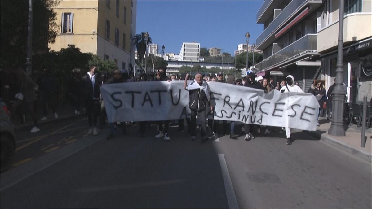 Korsikan izandako manifestazioetako bat