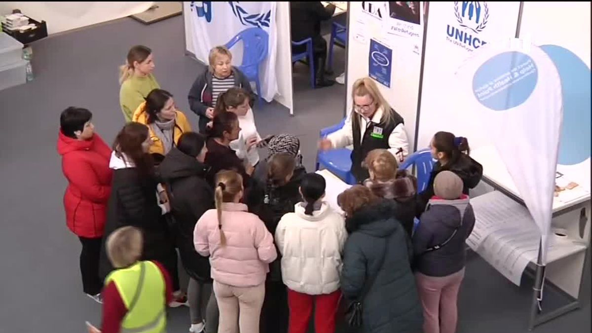 Chisinauko harreragunea. EITB Mediaren bideo batetik ateratako irudia.