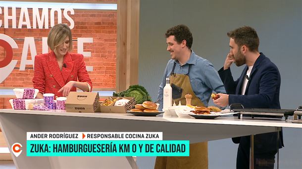 Hamburguesas de wagyu en la hamburguesería Zuka