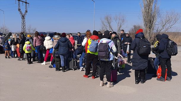 Imagen de refugiados en Moldavia