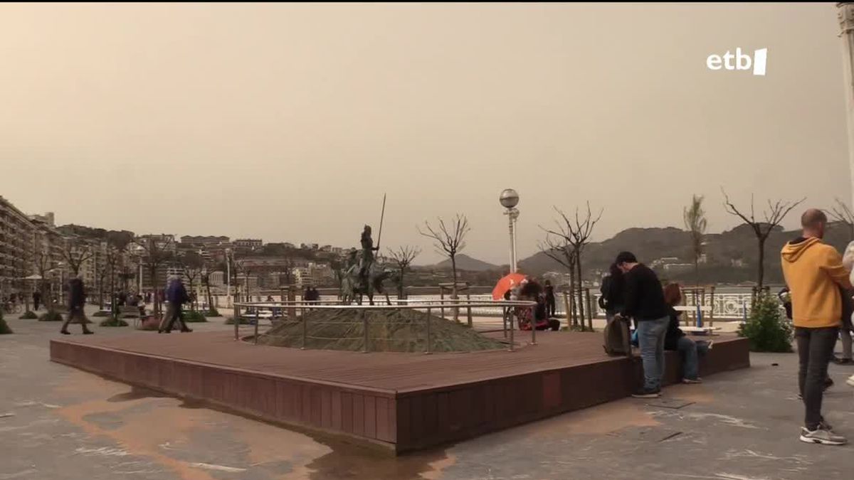 Gandua Donostian. EITB Mediaren bideo batetik ateratako irudia.