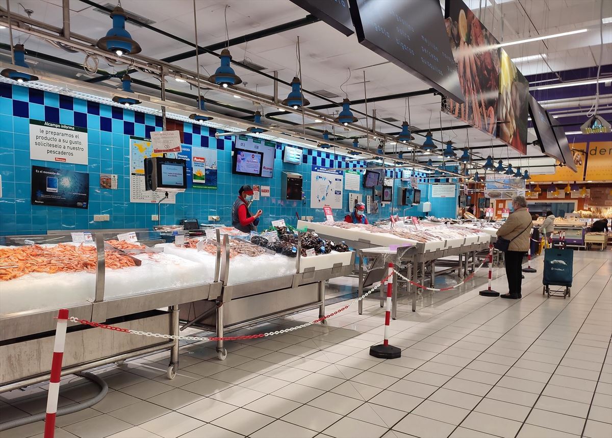 Imagen de un supermercado en Madrid.