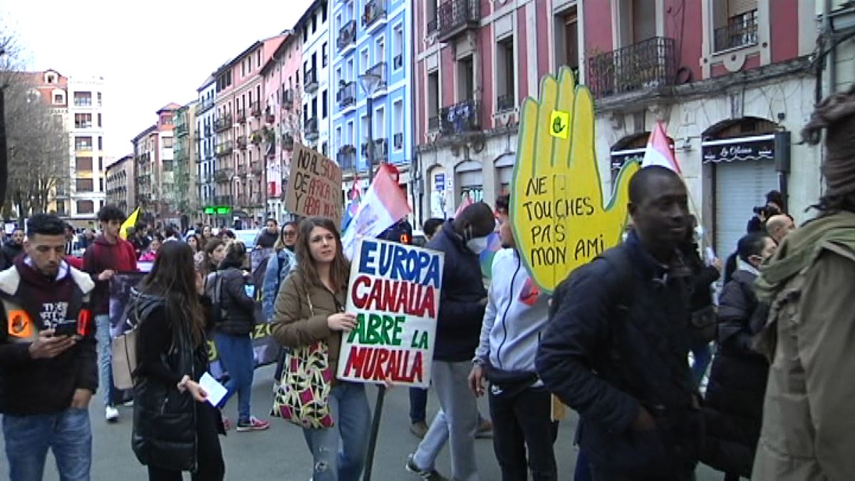 Manifestación en Bilbao. Imagen: EITB Media