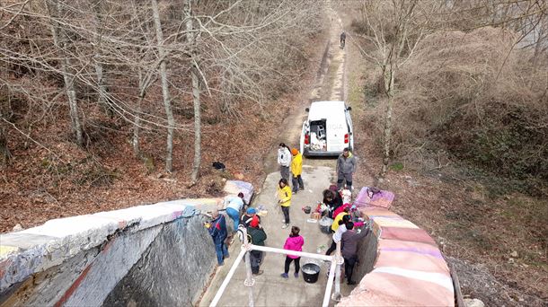 El túnel de Huecomadura visto desde arriba