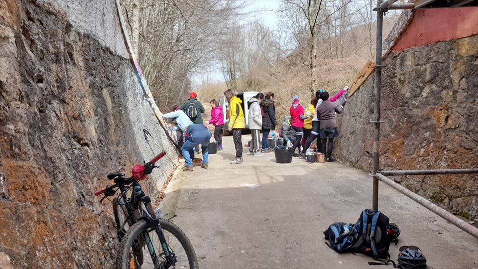 Este túnel tiene una longitud de unos 70 mts.