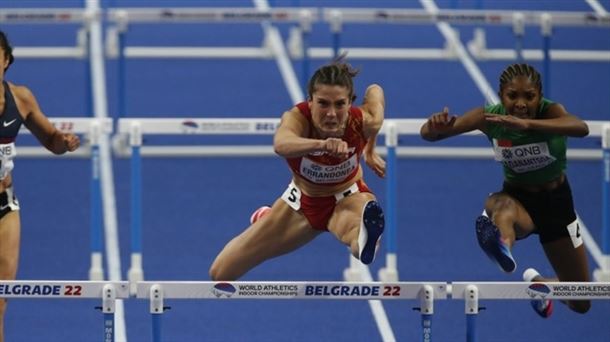 Teresa Errandonea en el Campeonato del Mundo de atletismo indoor de Belgrado