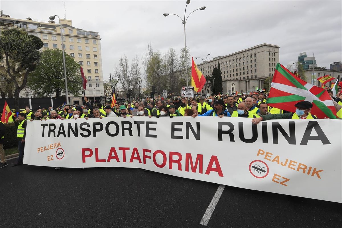 Manifestación en Madrid. Imagen: EITB Media