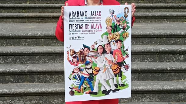 Así es el cartel anunciador de las Fiestas de Álava 2022