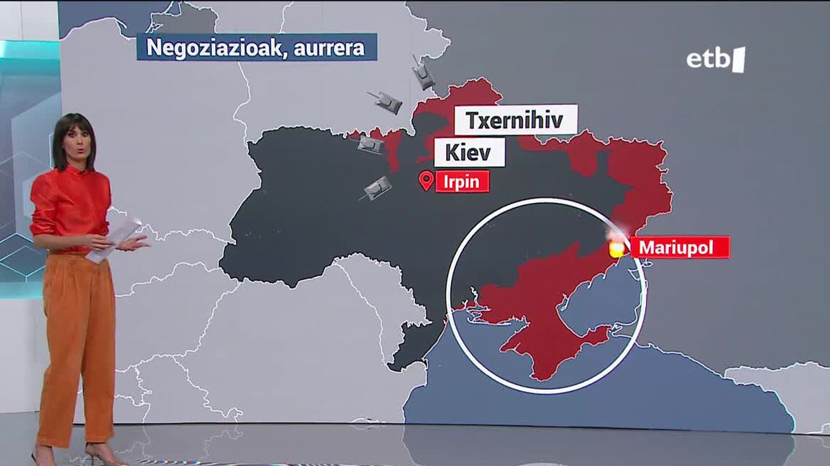 Errusiak iragarri du Kiev eta Txernihiv hirien aurkako eraso militarrak "nabarmen" murriztuko dituela