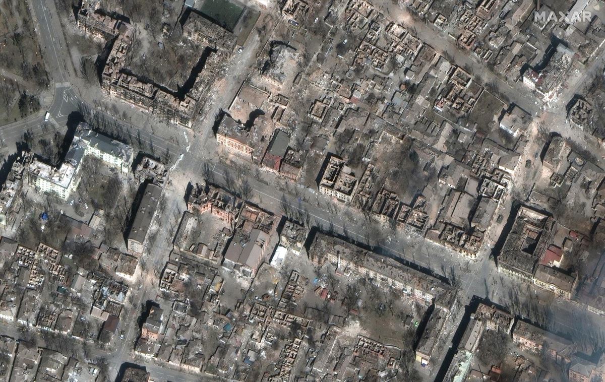 Imagen por satélite de Mariúpol