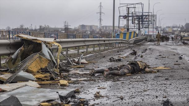 Ukrainan zibilen exekuzioak salatu dituzte. Argazkia: Efe.