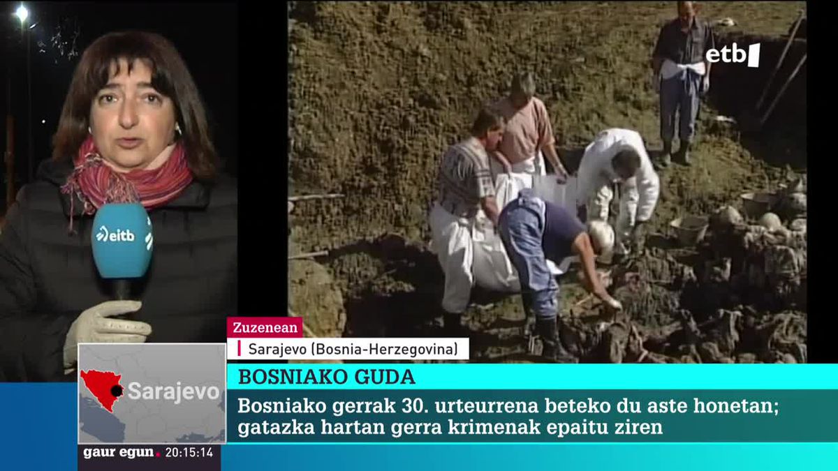 Kristina Zoritaren zuzenekoa. EITB Mediaren bideo batetik ateratako argazkia.