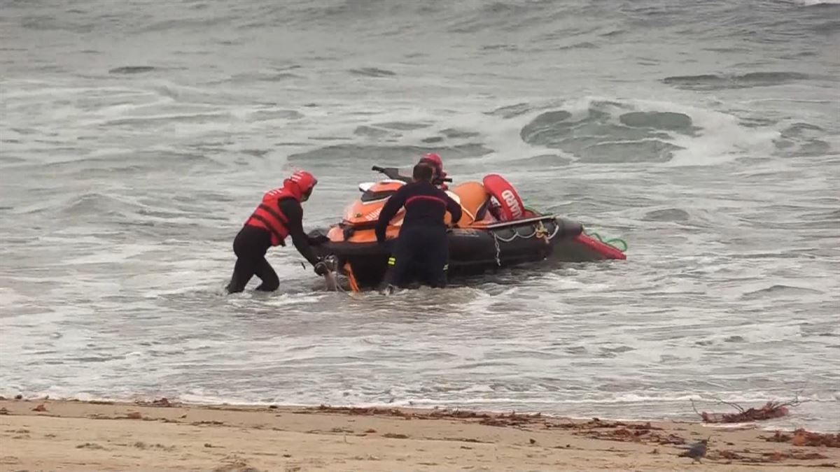 Rescate en Donostia. Imagen: EITB Media