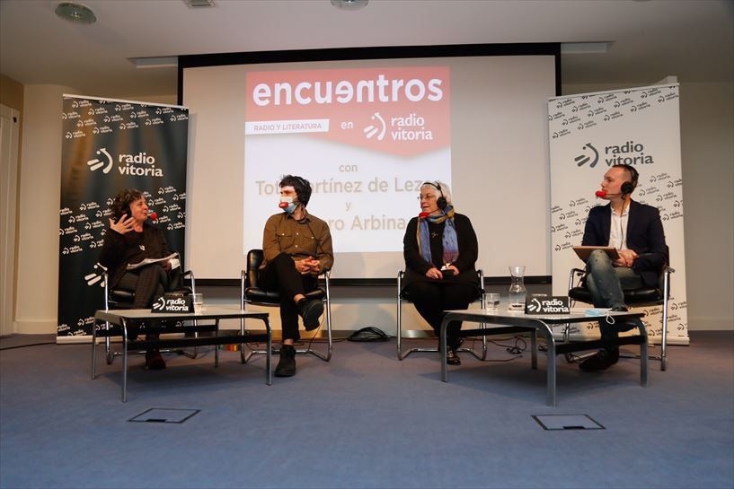 Amparo Montero, Álvaro Arbina, Toti Martinez de Lezea y Aratz Goikoetxea