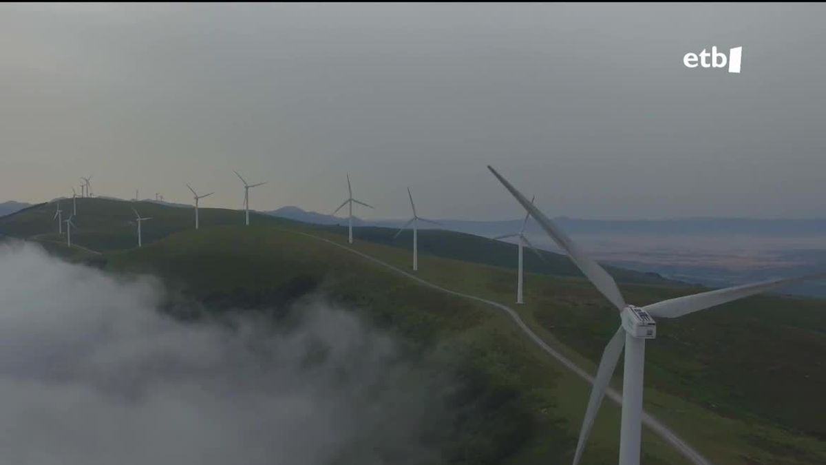 Molinos de viento. Imagen obtenida de un vídeo de EITB Media.