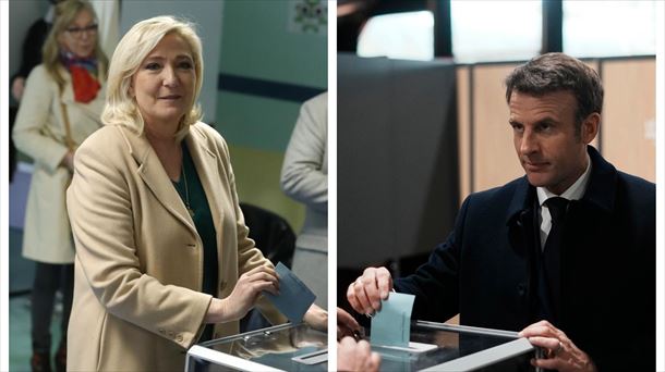 Le Pen y Macron. Foto: EiTB