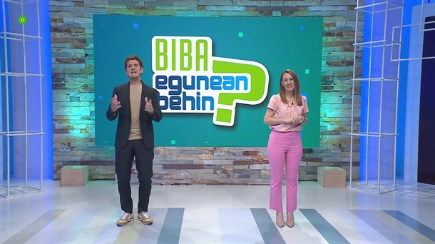 Xabier Sukia y Maddalen Arzallus, presentadores de "Biba Egunean Behin"