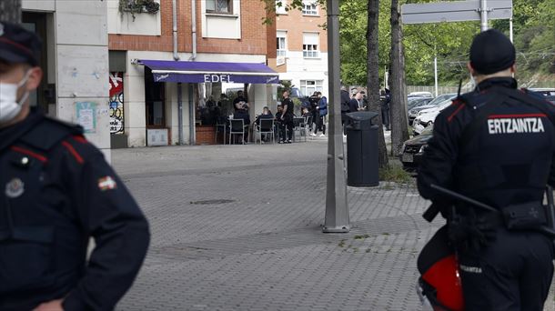 Incidentes en San Sebastián. Foto: EFE