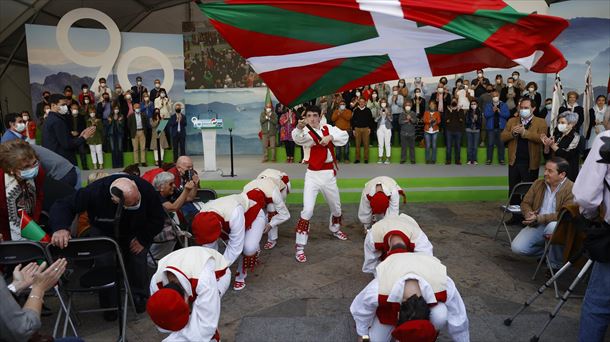 2022ko Aberri Egunaren EAJren ospakizuna. Argazkia: EFE