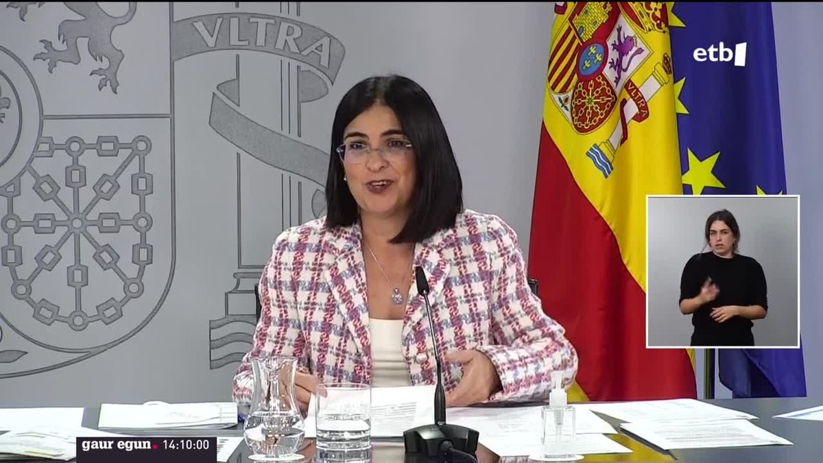 Carolina Darias ministroa, prentsaurrekoan