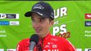 Pello Bilbao, ''contento'' tras su victoria de etapa en el Tour de los Alpes