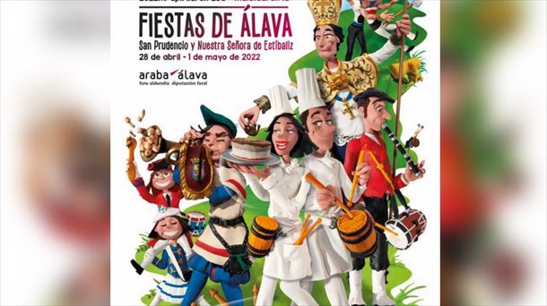 Cartel de las fiestas de San Prudencio y de la Virgen de Estíbaliz 2022